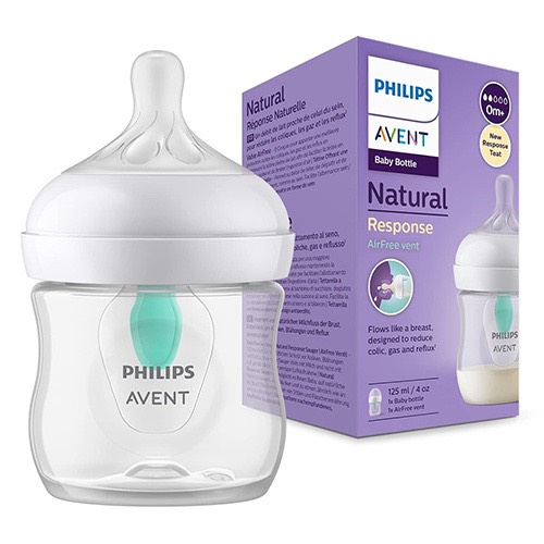 شیشه شیر  اونت Avent حجم 125 میلی لیتر سوپاپ دار