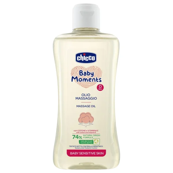 روغن بدن کودک چیکو مدل Sensitive Skin 74 حجم 200 میلی لیتر