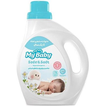 مایع لباسشویی نوزاد  ۱ لیتری My Baby